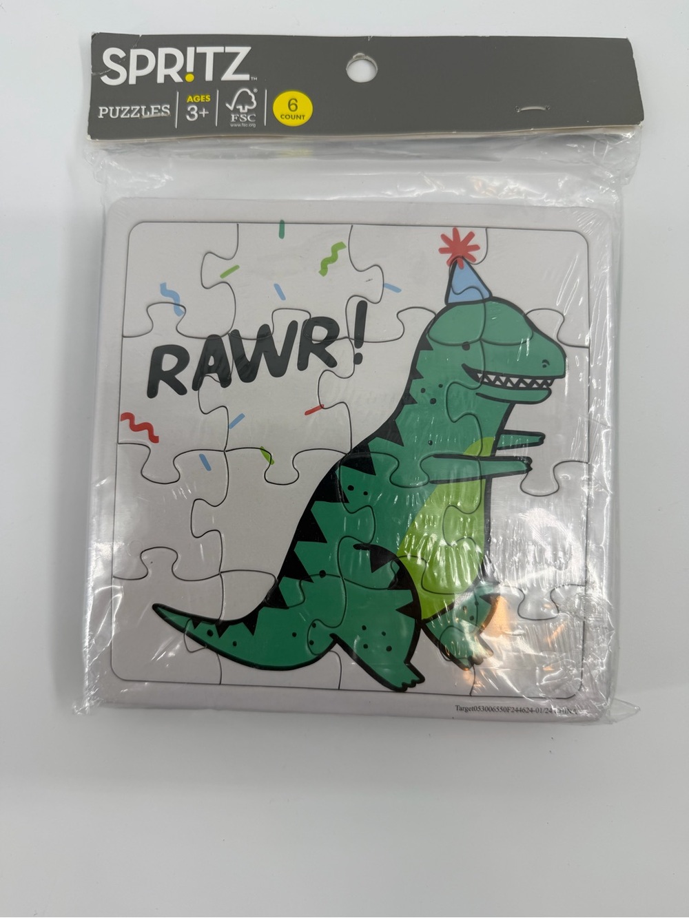Target Spritz Green Dinosaur Puzzle Party Favors 3 puzzles included